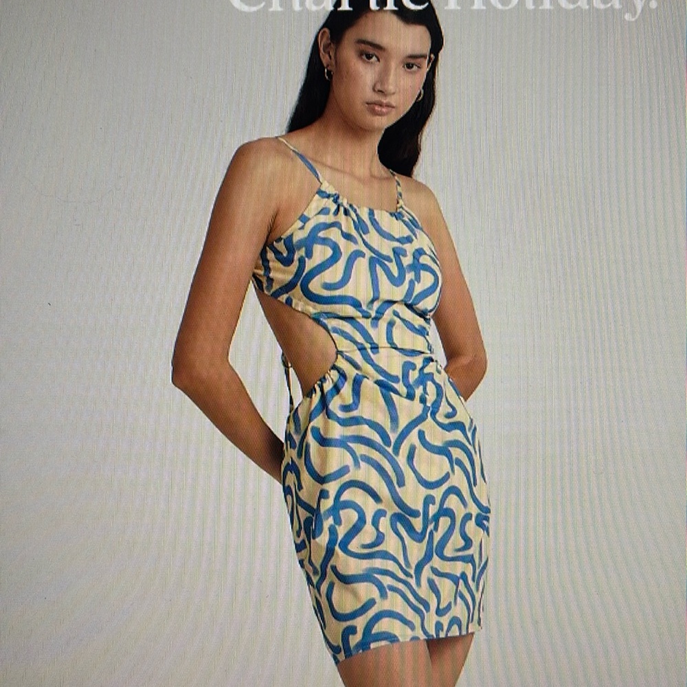 NWT Charlie Holiday Jenna Mini Dress. Size Small